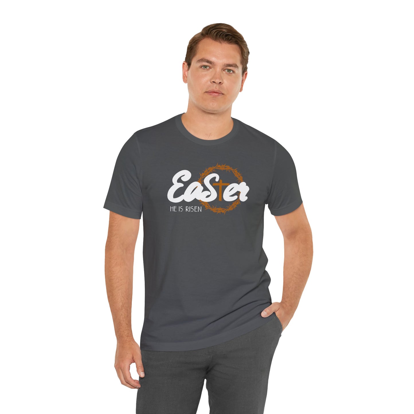 Easter He Is Risen Unisex Jersey Short Sleeve Tee