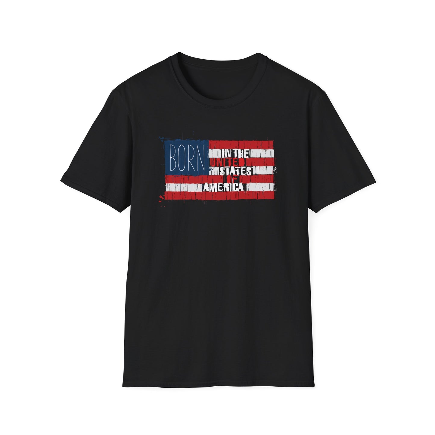 Born In The USA Unisex Softstyle T-Shirt