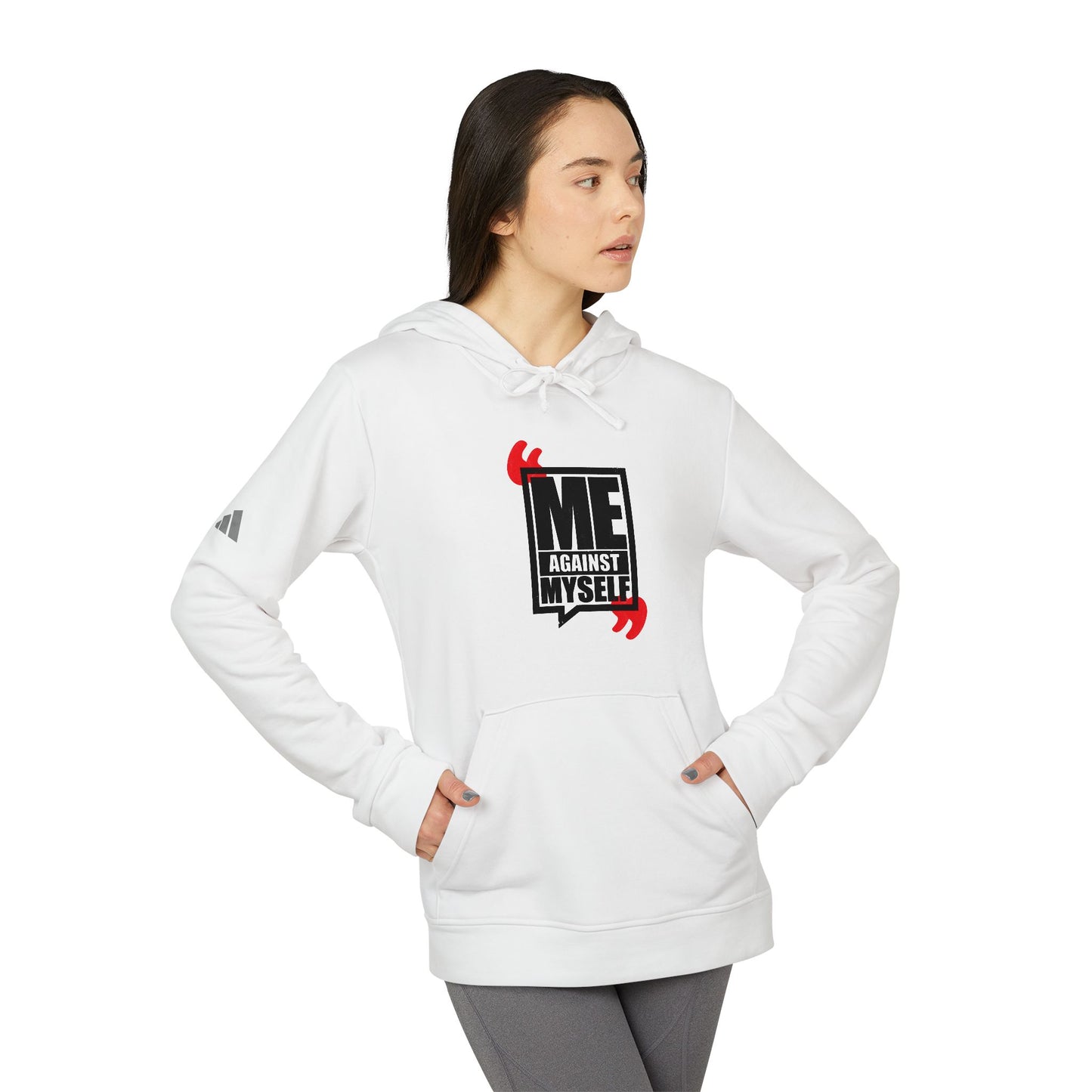 Me Against Myself Adidas Unisex Cozy Fleece Hoodie