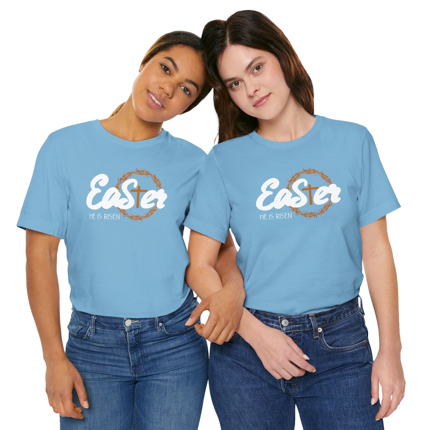 Easter He Is Risen Unisex Jersey Short Sleeve Tee