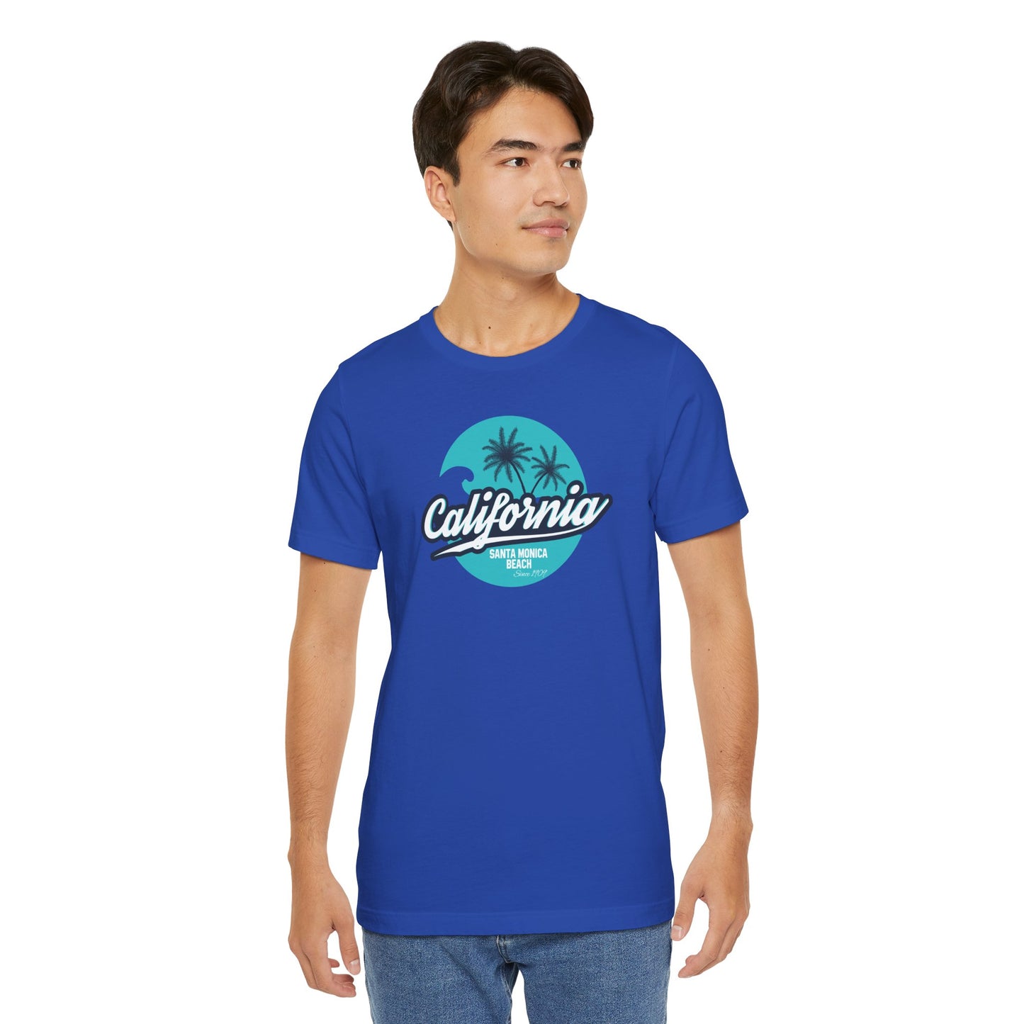 California Santa Monica Beach Unisex Jersey Short Sleeve Tee