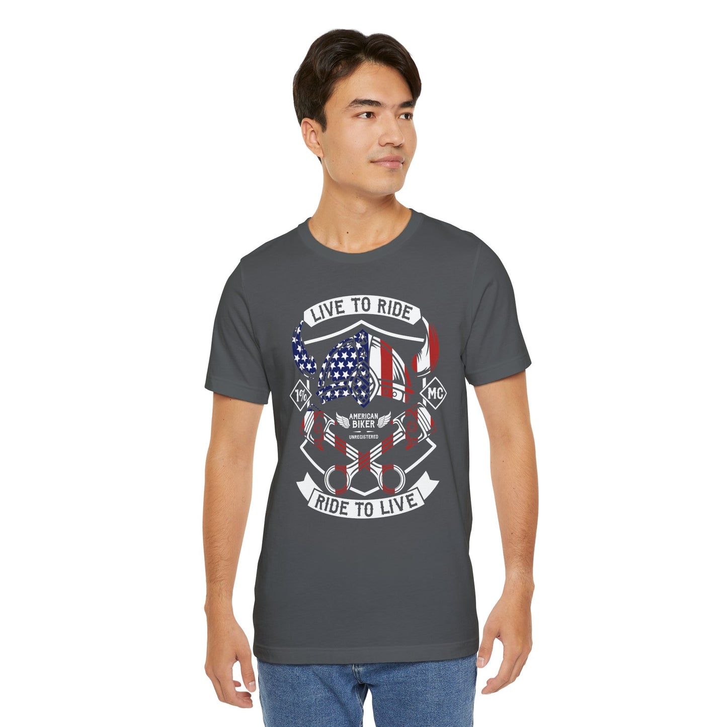 Live To Ride Ride To Live 1% MC Unisex Jersey Short Sleeve Tee