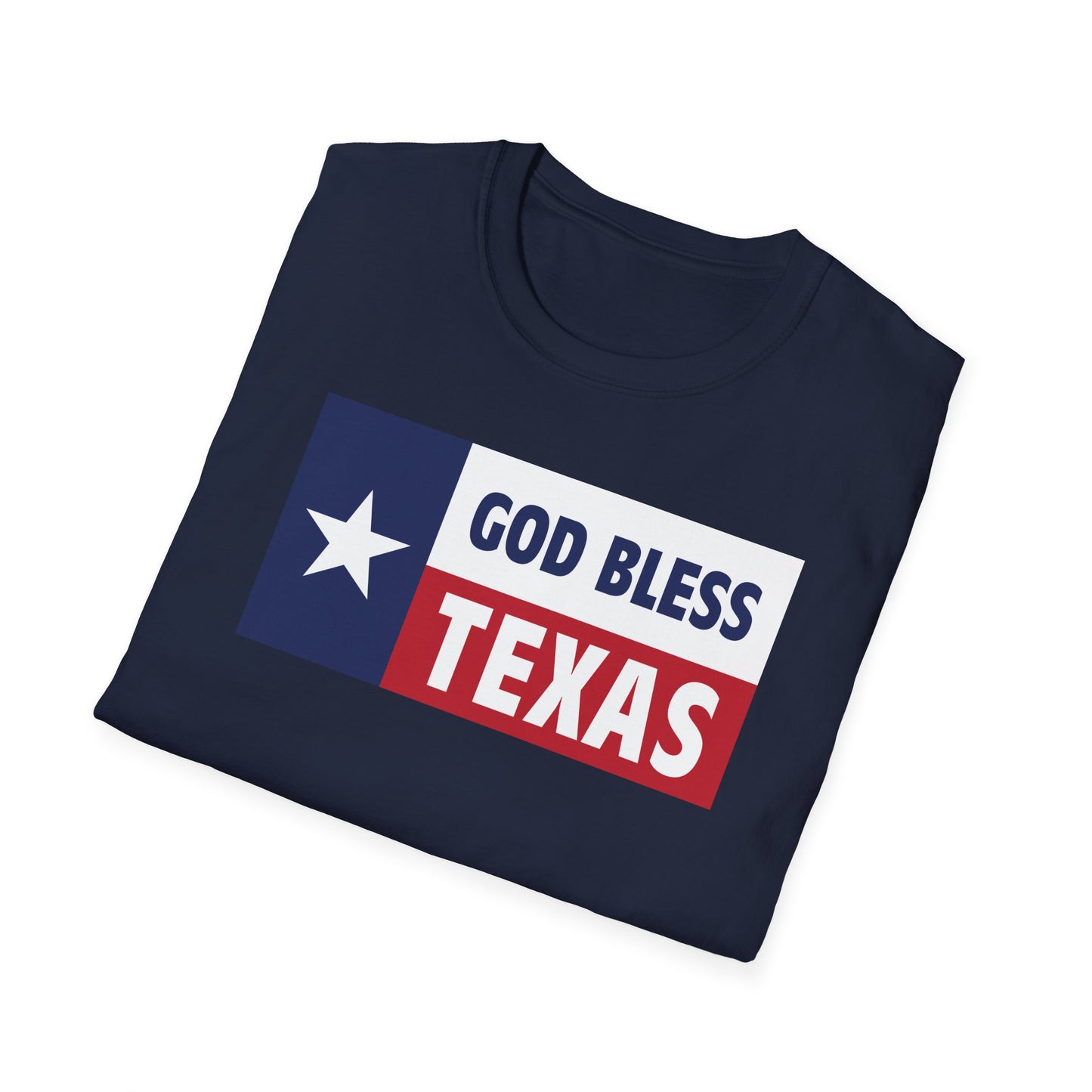 God Bless Texas Unisex Softstyle T-Shirt
