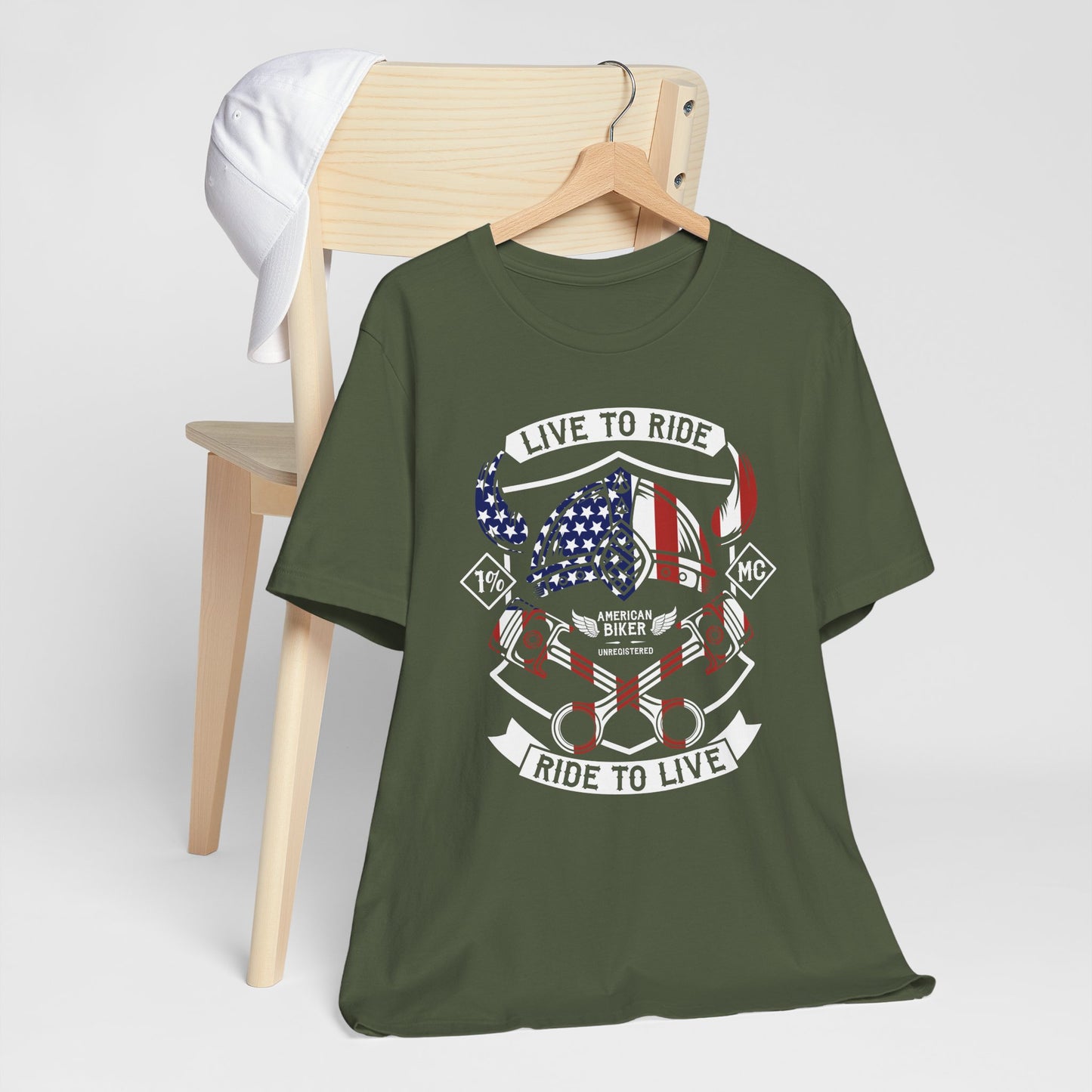 Live To Ride Ride To Live 1% MC Unisex Jersey Short Sleeve Tee