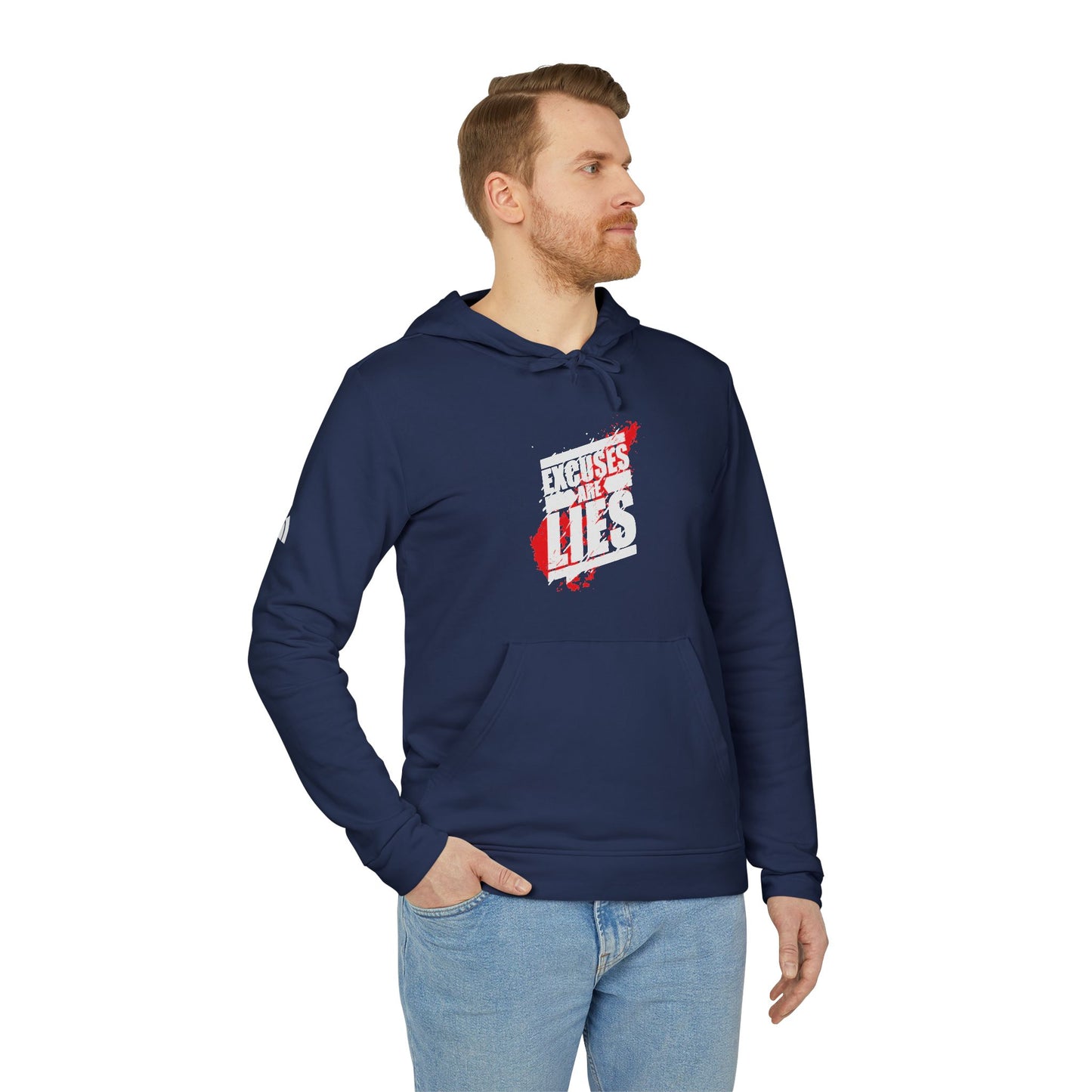 Excuses Are Lies Adidas Unisex Cozy Fleece Hoodie