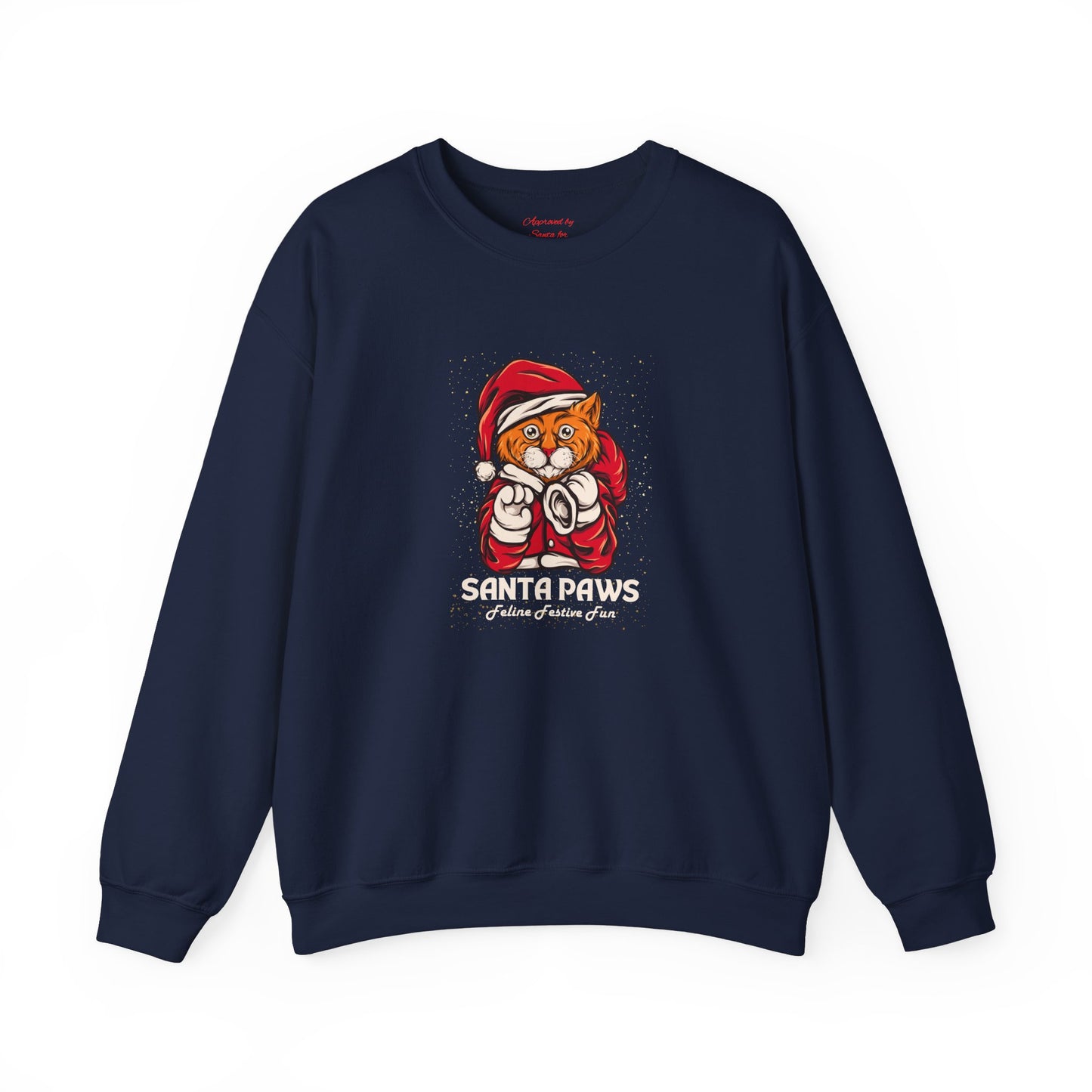 Unisex Heavy Blend Crewneck Sweatshirt Santa Paws Feline Festive Fun π
πΎπ