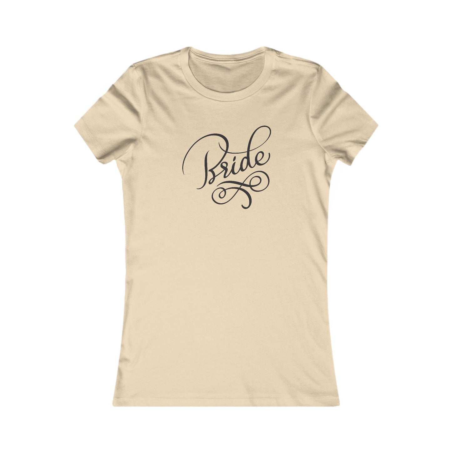 Women's Favorite Tee Bride Vibes Black Print