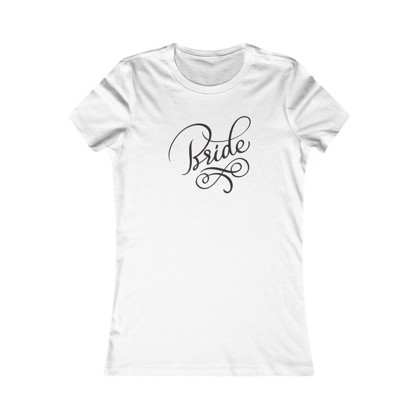 Women's Favorite Tee Bride Vibes Black Print
