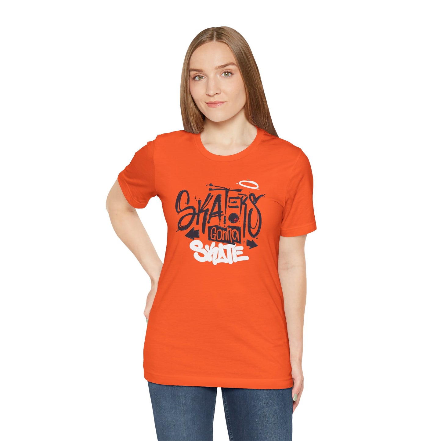 Skaters Gonna Skate Unisex Jersey Short Sleeve Tee