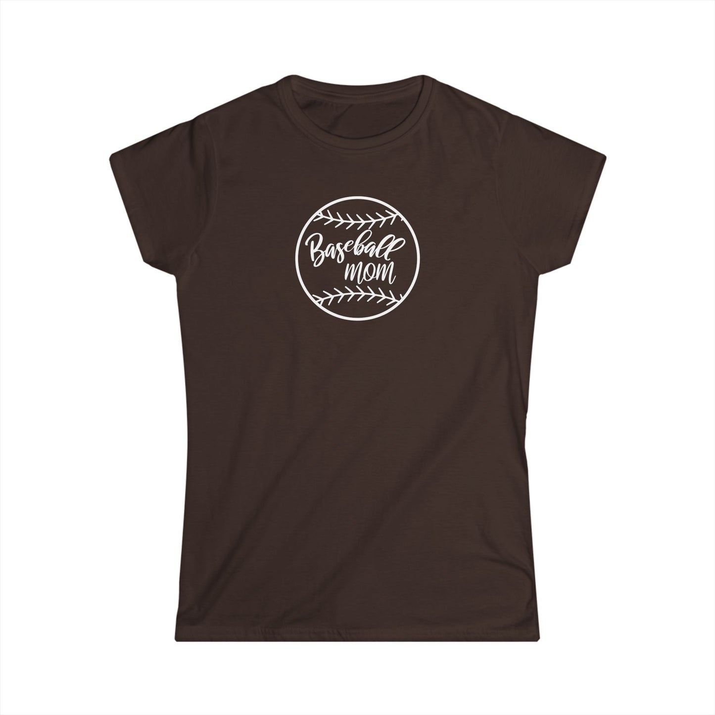 Baseball Mom Women's Softstyle Tee