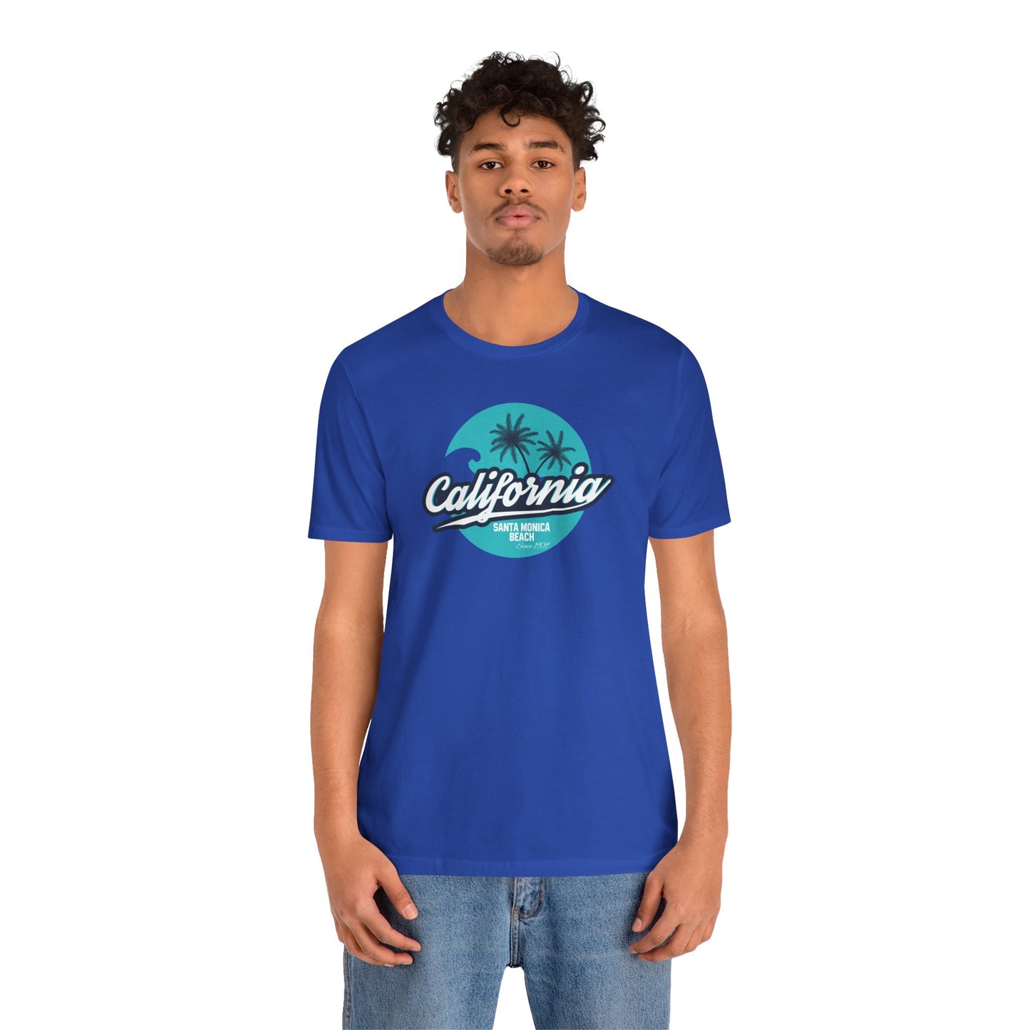 California Santa Monica Beach Unisex Jersey Short Sleeve Tee