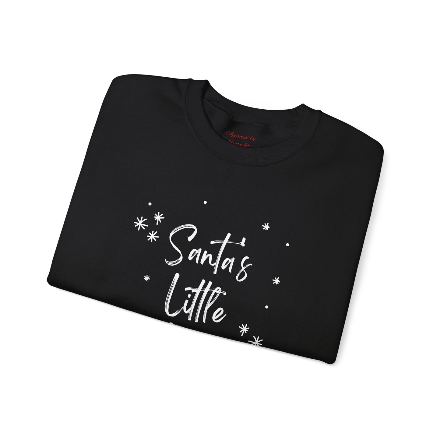 Unisex Heavy Blend Crewneck Sweatshirt Santa's Little Helper with Snowflakes π
βοΈβ¨