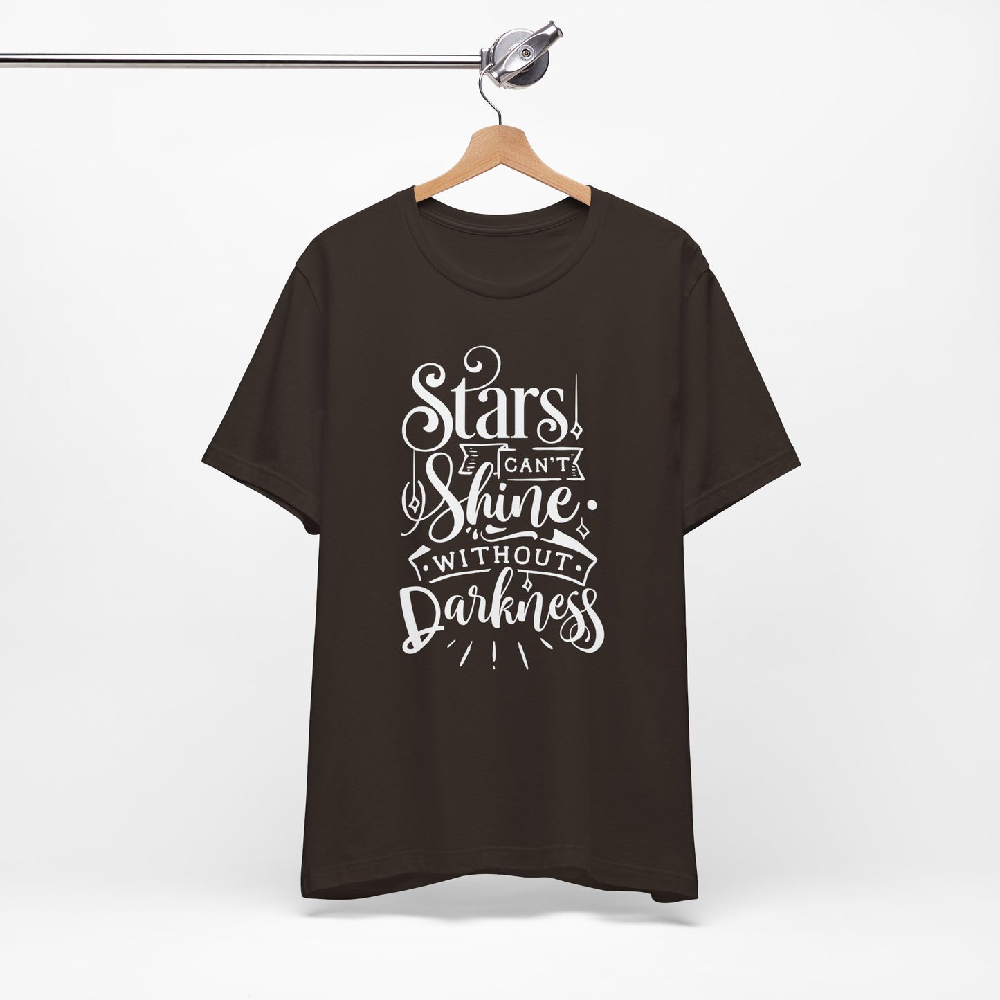 Stars Can't Shine Without Darkness Unisex Jersey Short Sleeve Tee