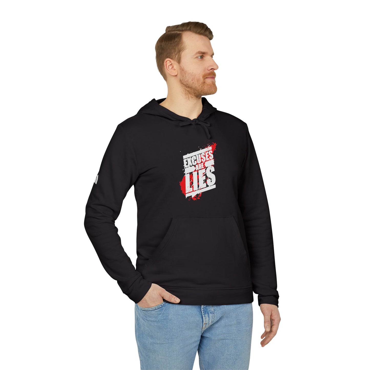 Excuses Are Lies Adidas Unisex Cozy Fleece Hoodie
