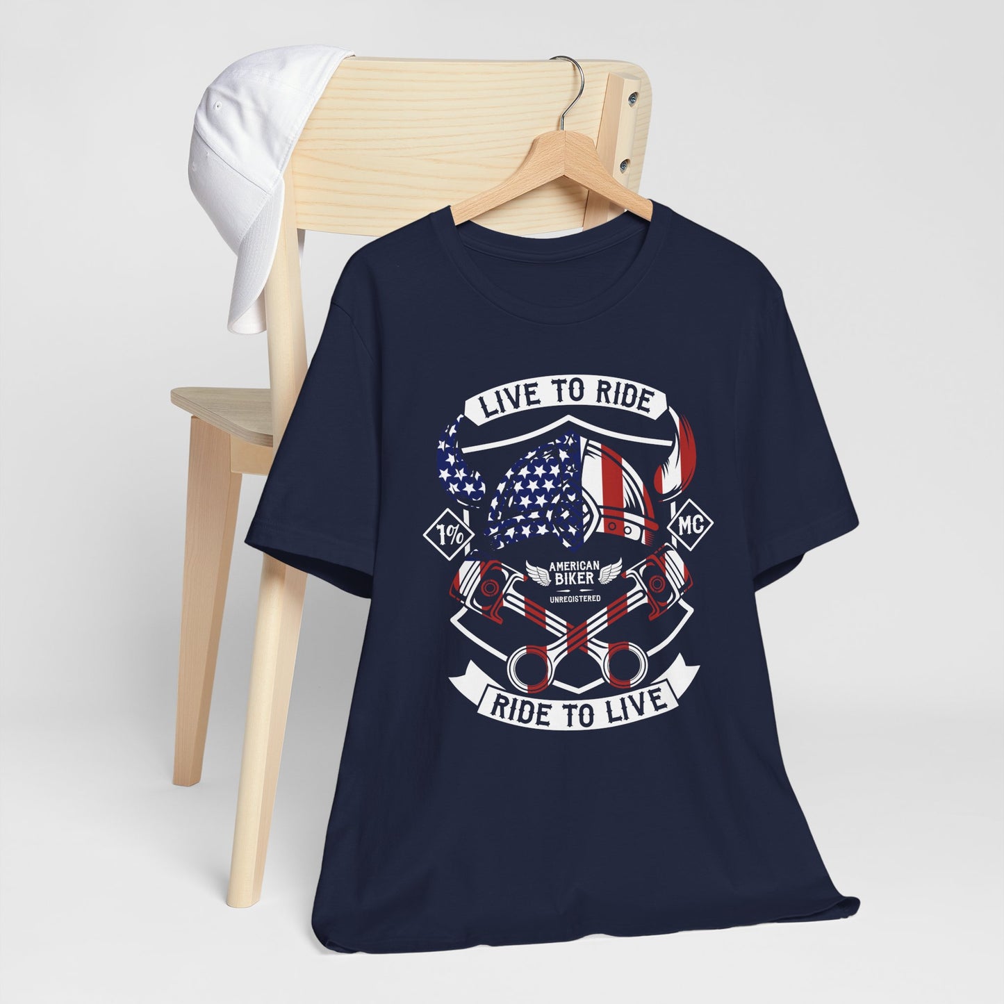 Live To Ride Ride To Live 1% MC Unisex Jersey Short Sleeve Tee