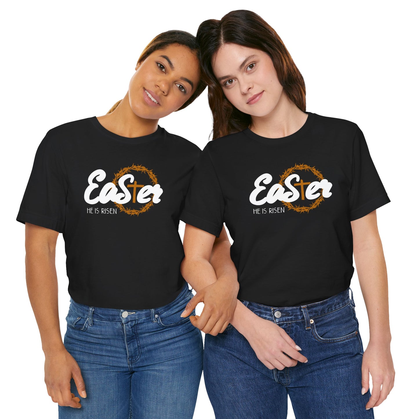 Easter He Is Risen Unisex Jersey Short Sleeve Tee