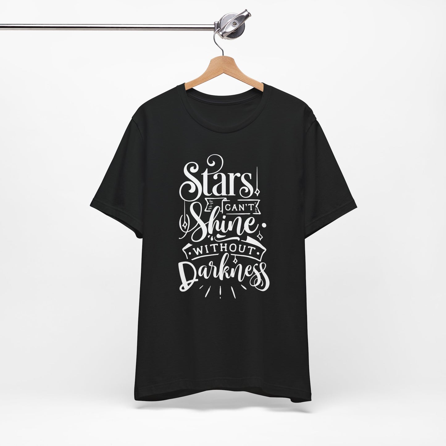 Stars Can't Shine Without Darkness Unisex Jersey Short Sleeve Tee