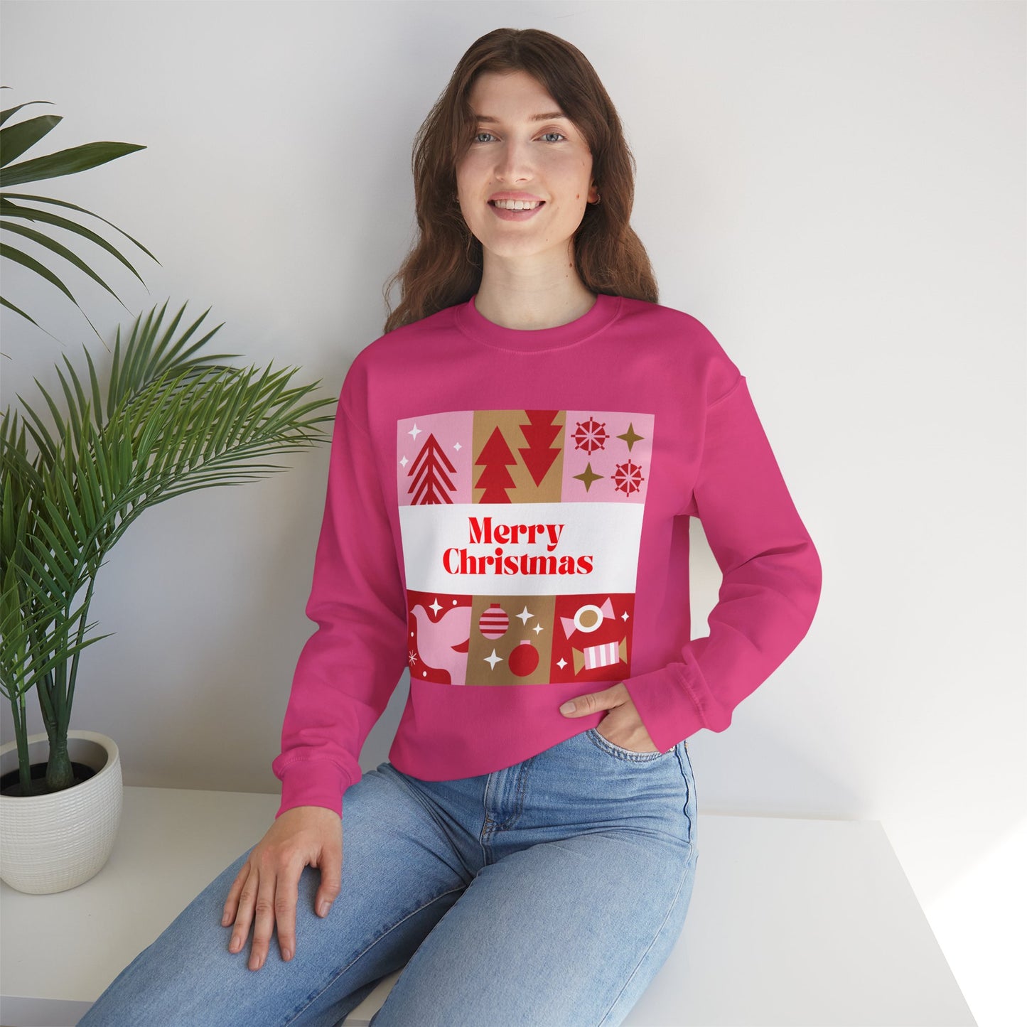 Christmas Montage ππβ¨ Unisex Heavy Blend Crewneck Sweatshirt