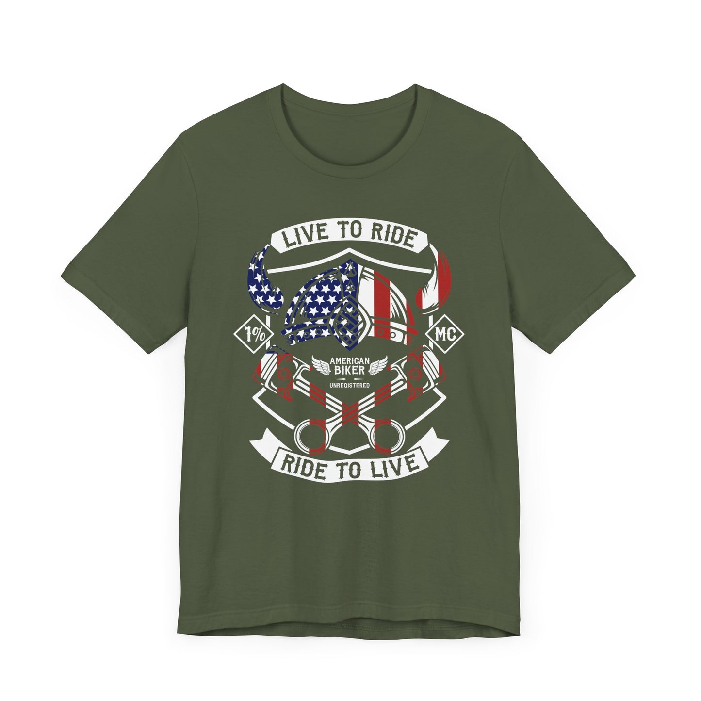 Live To Ride Ride To Live 1% MC Unisex Jersey Short Sleeve Tee