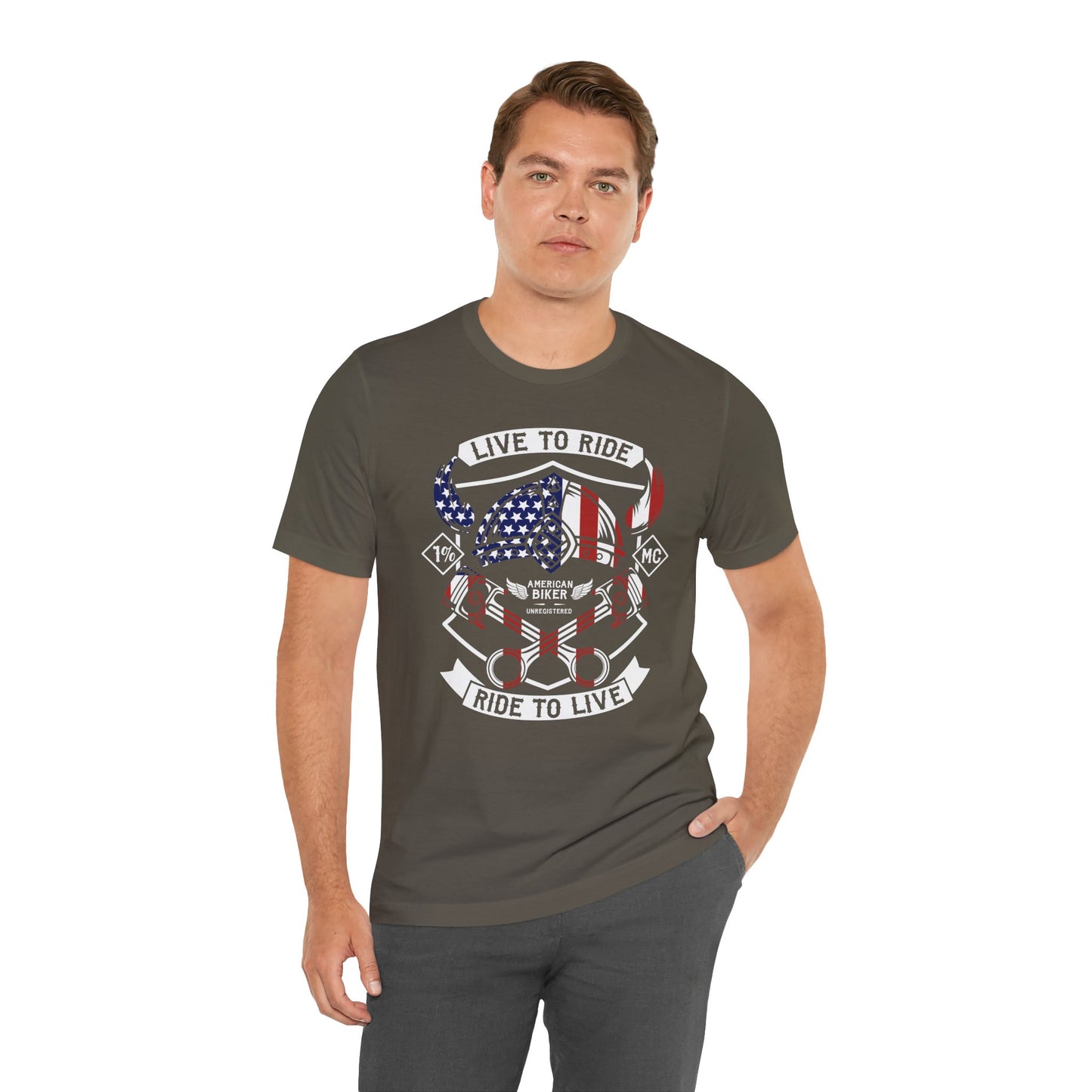 Live To Ride Ride To Live 1% MC Unisex Jersey Short Sleeve Tee