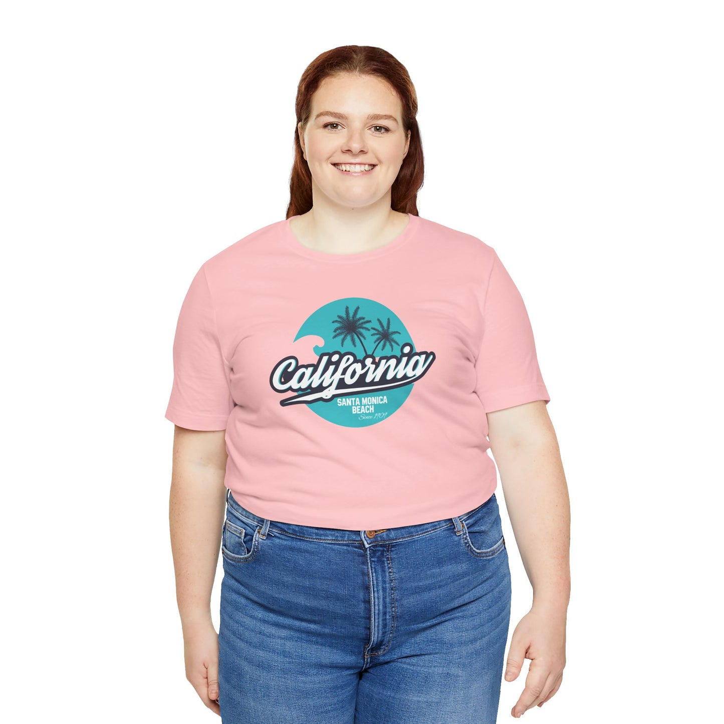 California Santa Monica Beach Unisex Jersey Short Sleeve Tee