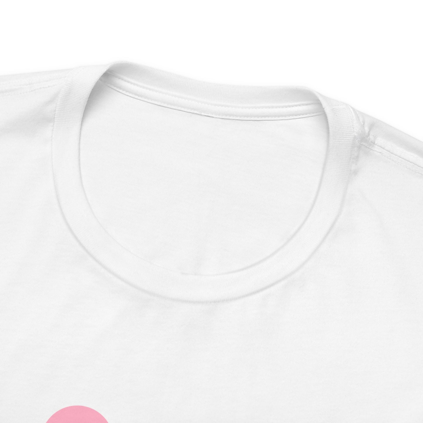 Adorable Pink Frog with Hearts Unisex Jersey Short Sleeve Tee