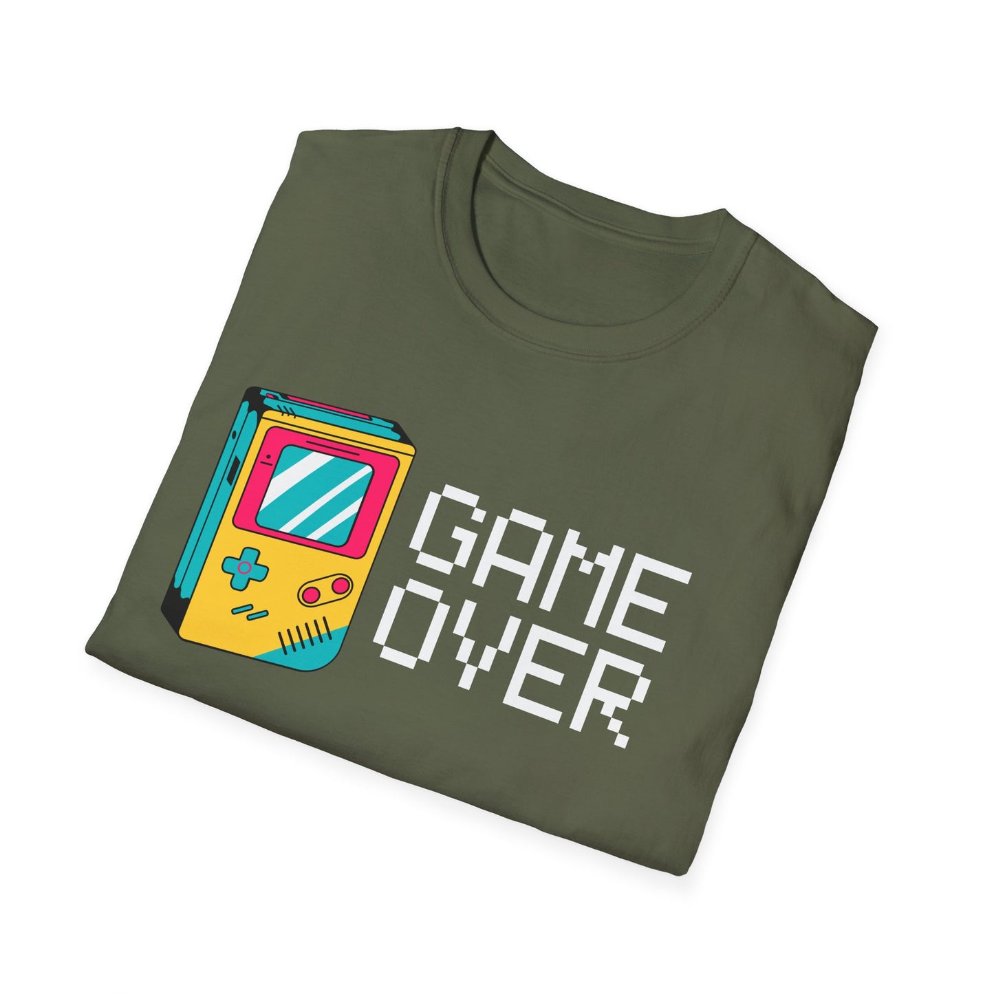 Game Over Gameboy Unisex Softstyle T-Shirt