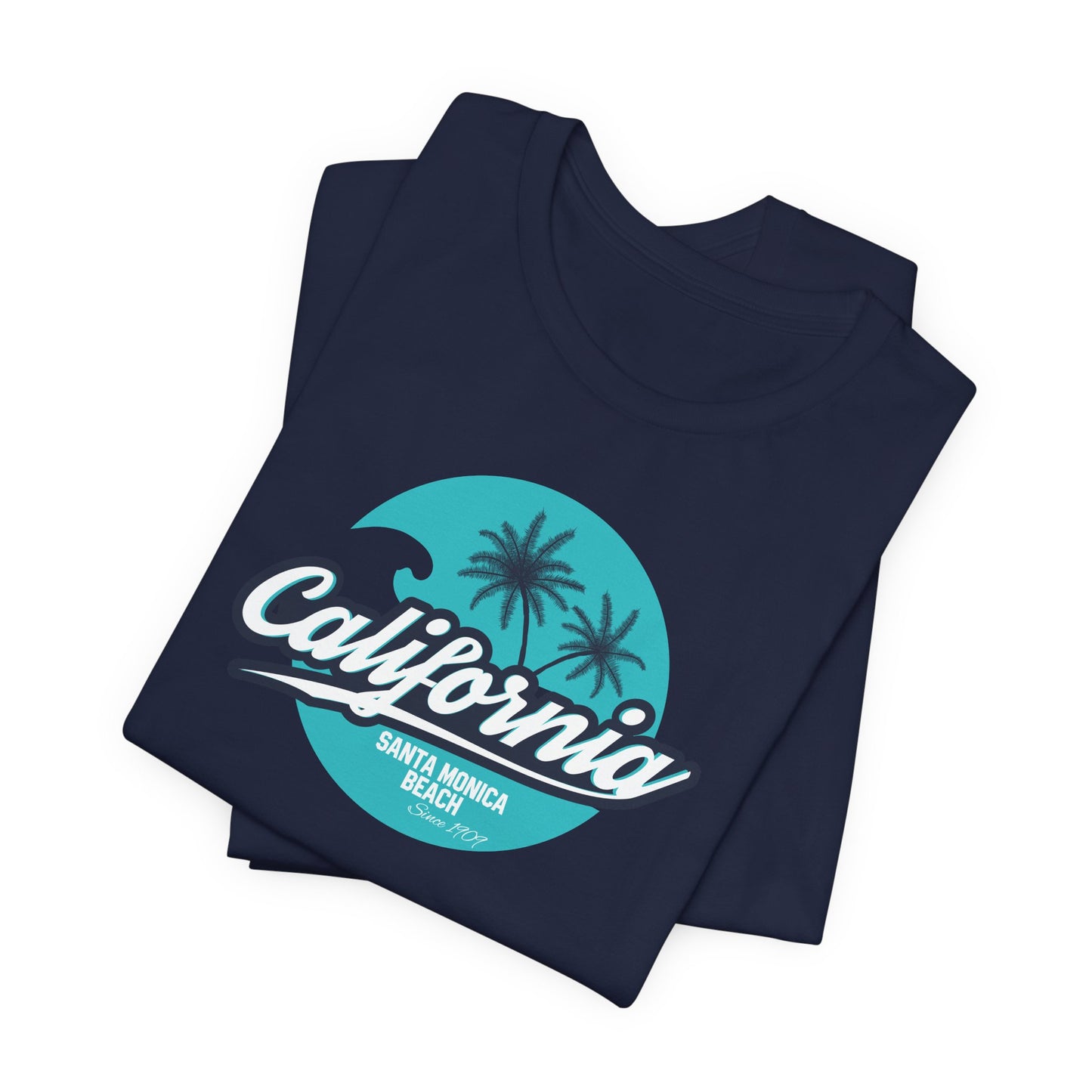 California Santa Monica Beach Unisex Jersey Short Sleeve Tee