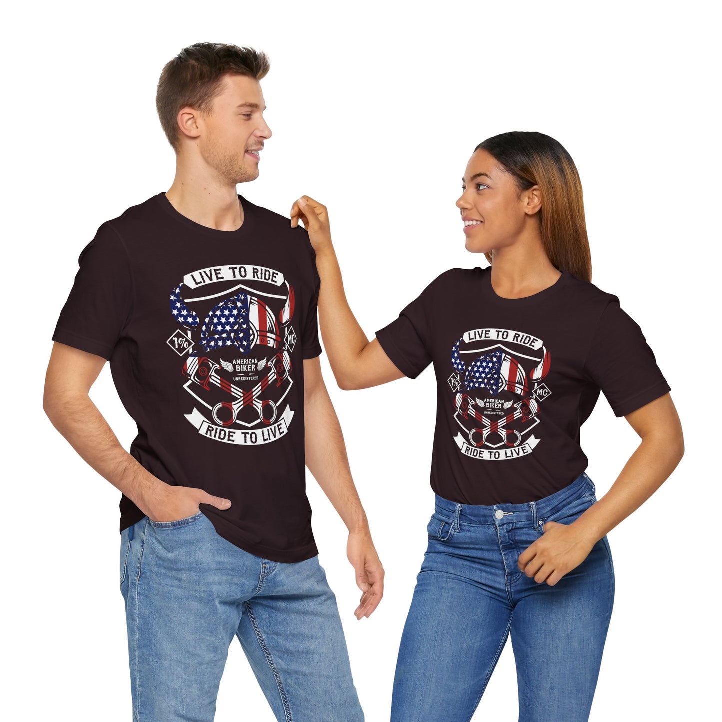 Live To Ride Ride To Live 1% MC Unisex Jersey Short Sleeve Tee