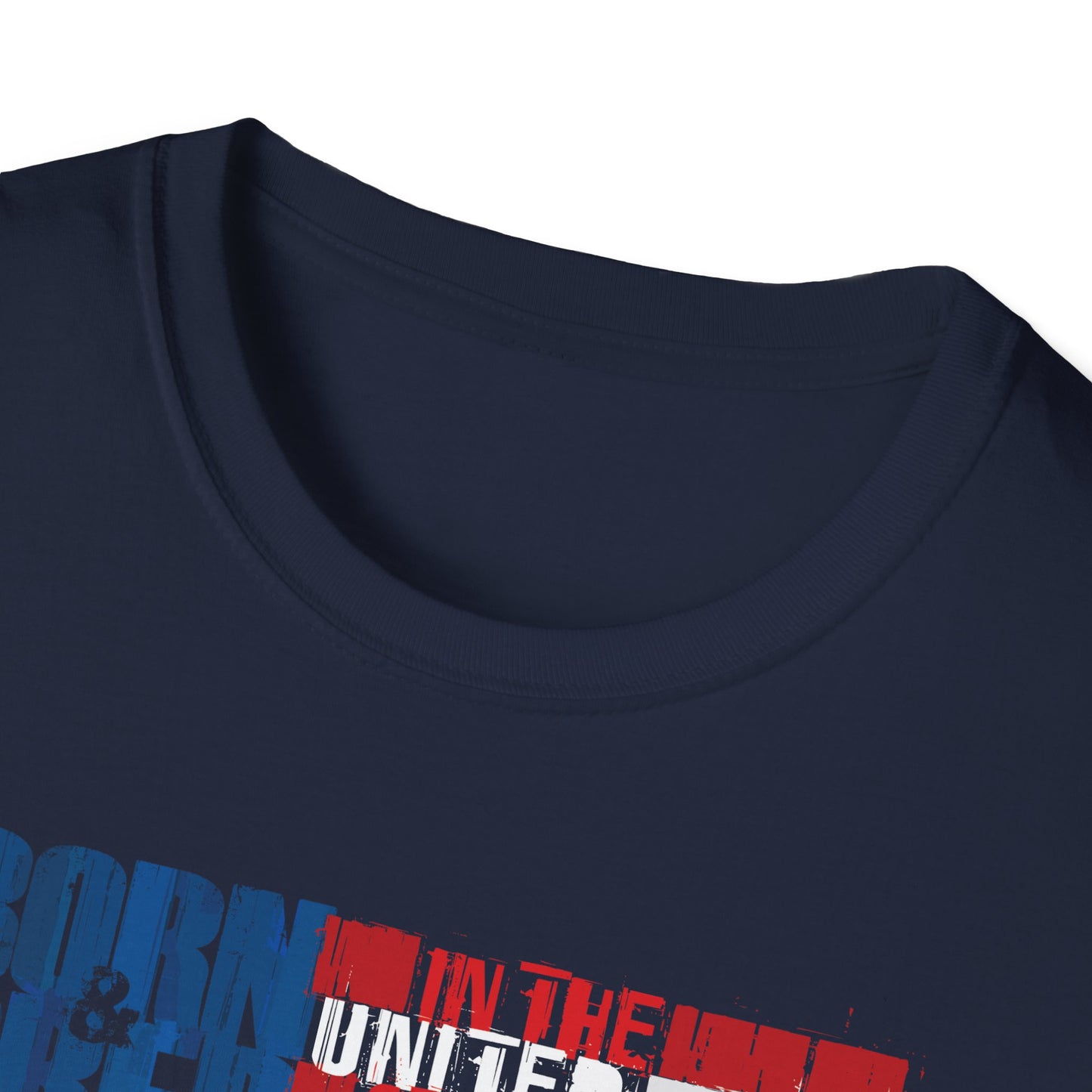 Born & Bred In The USA Unisex Softstyle T-Shirt
