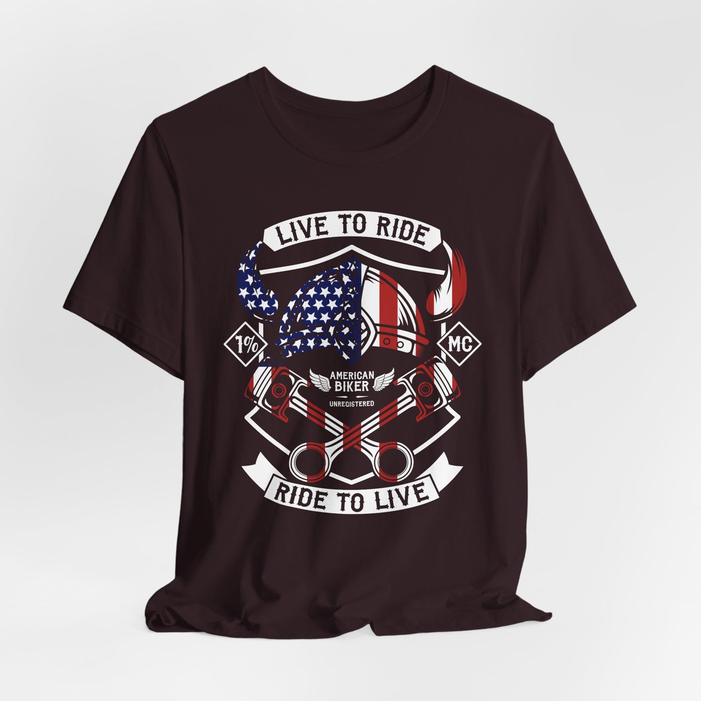 Live To Ride Ride To Live 1% MC Unisex Jersey Short Sleeve Tee