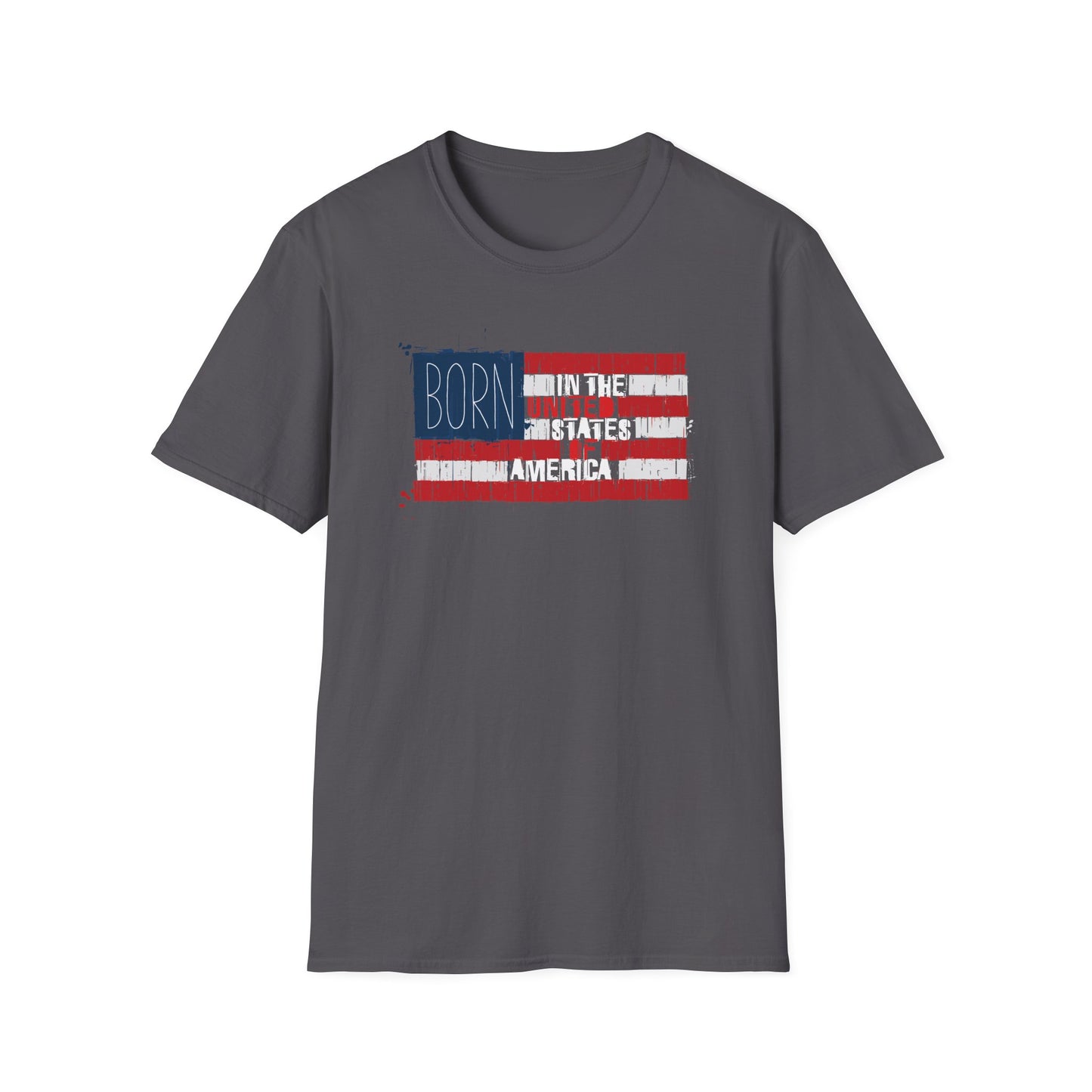 Born In The USA Unisex Softstyle T-Shirt