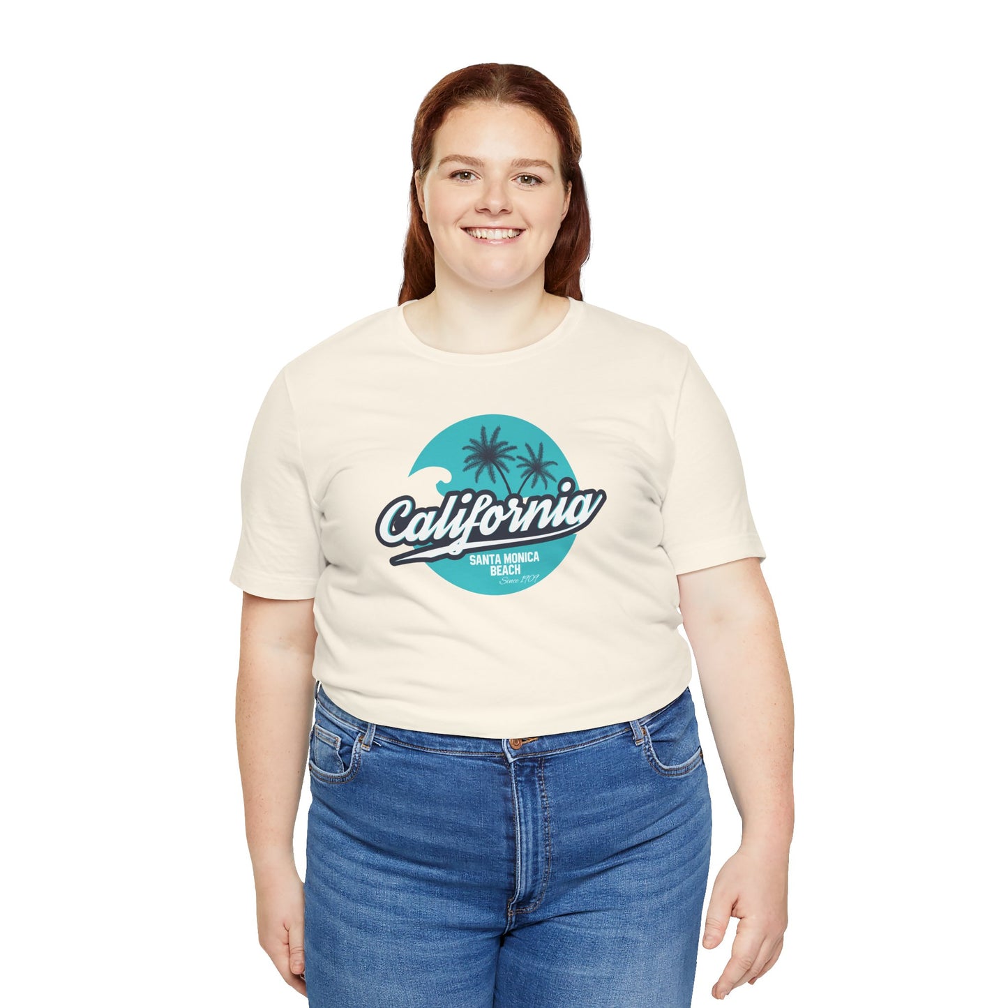 California Santa Monica Beach Unisex Jersey Short Sleeve Tee