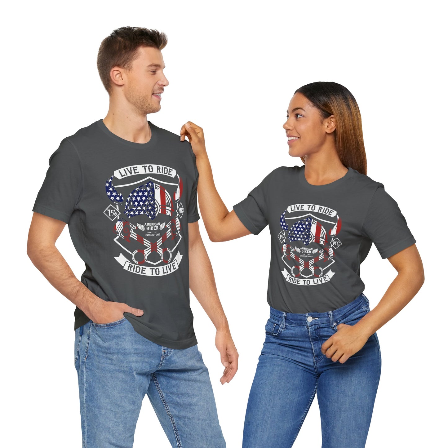 Live To Ride Ride To Live 1% MC Unisex Jersey Short Sleeve Tee