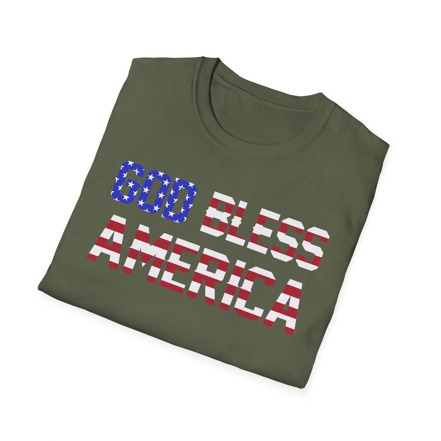 God Bless America Unisex Softstyle T-Shirt