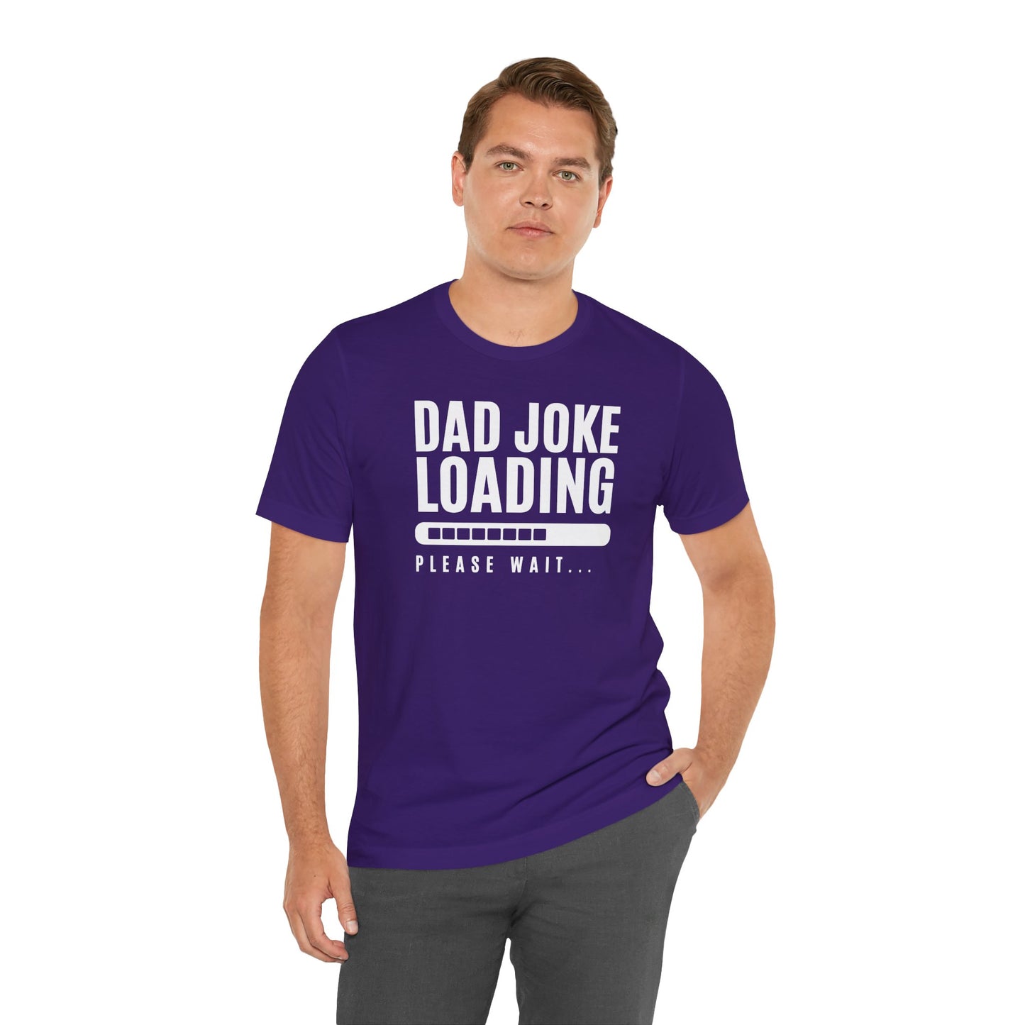 Dad Joke Loading Please Wait Men's Jersey Short Sleeve Tee