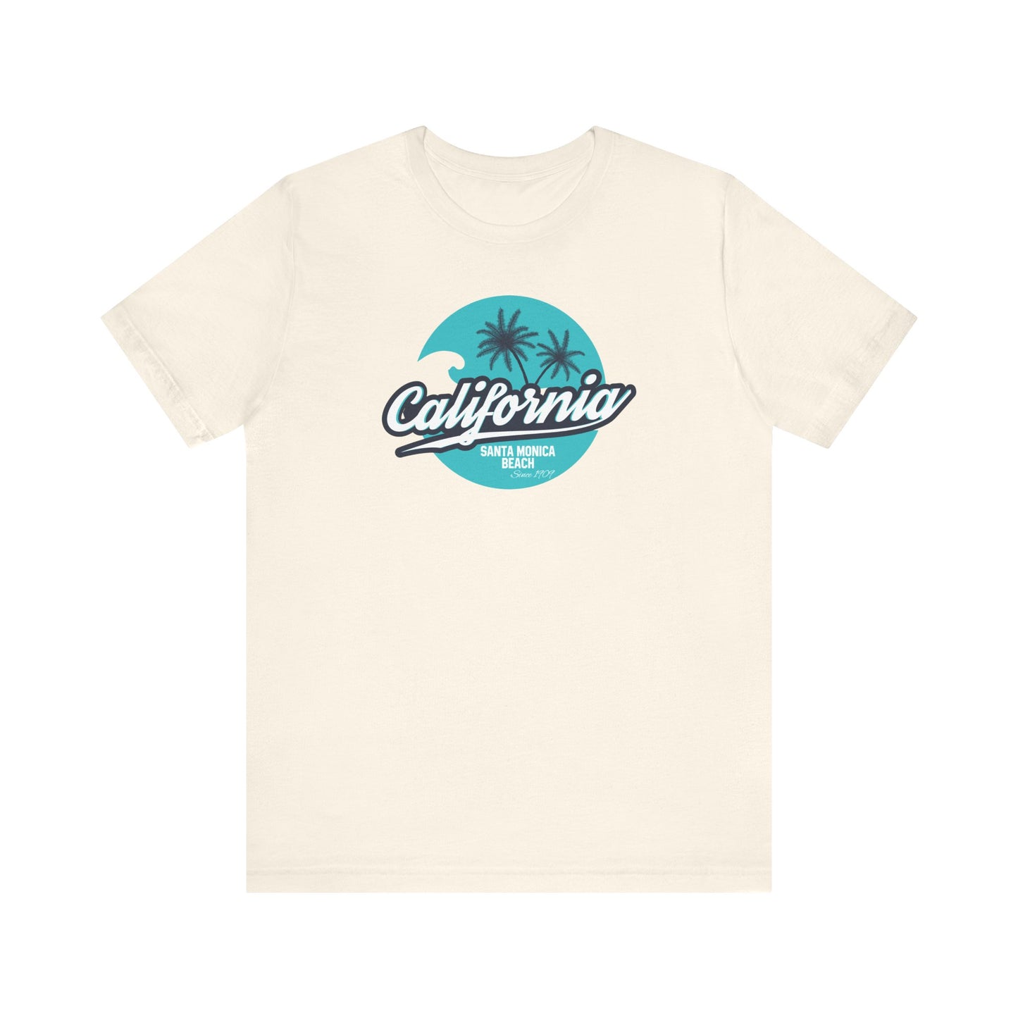 California Santa Monica Beach Unisex Jersey Short Sleeve Tee