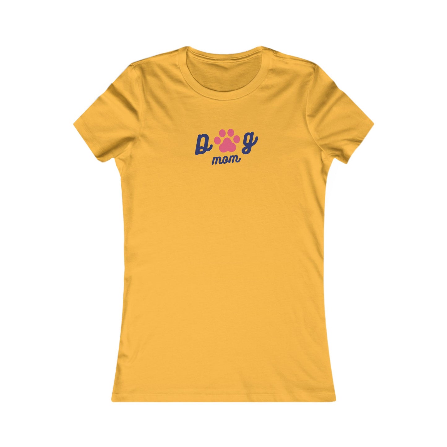 Dog Mom with Paw Print 🐾❤️ Women's Favorite T-Shirt