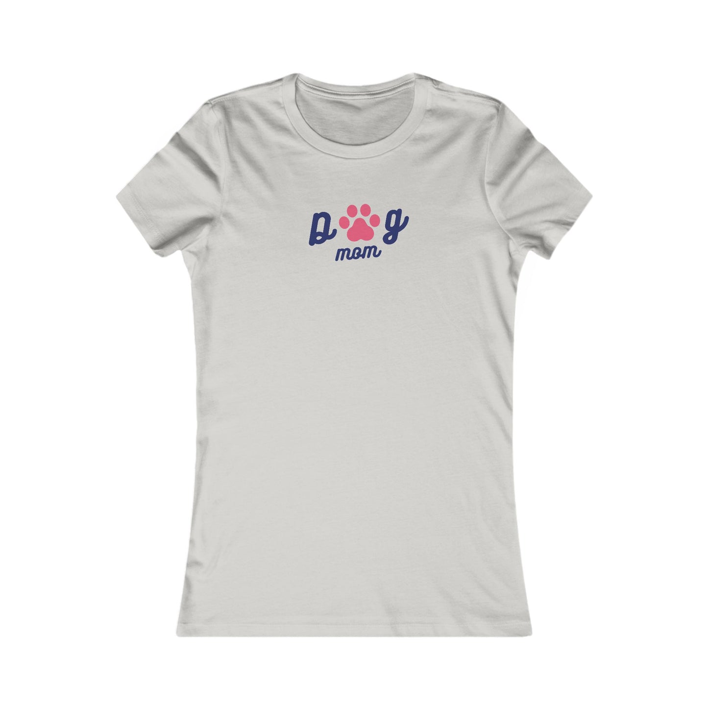 Dog Mom with Paw Print 🐾❤️ Women's Favorite T-Shirt