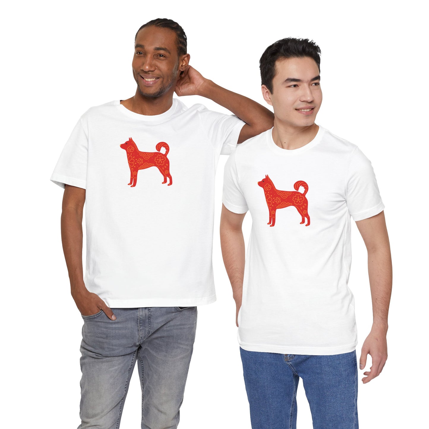 Pawsitively Adorable Year of the Dog Unisex Jersey Short Sleeve Tee