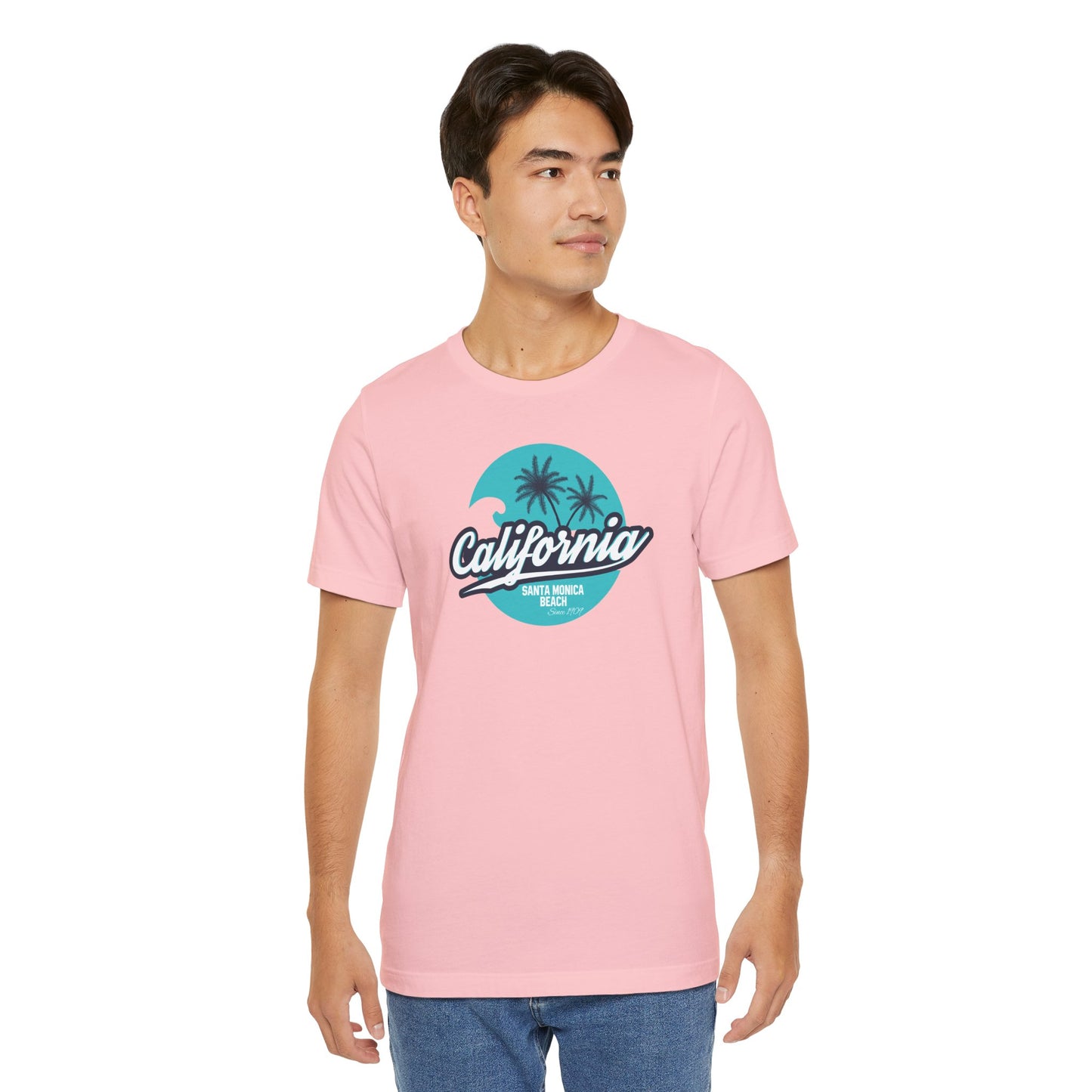 California Santa Monica Beach Unisex Jersey Short Sleeve Tee
