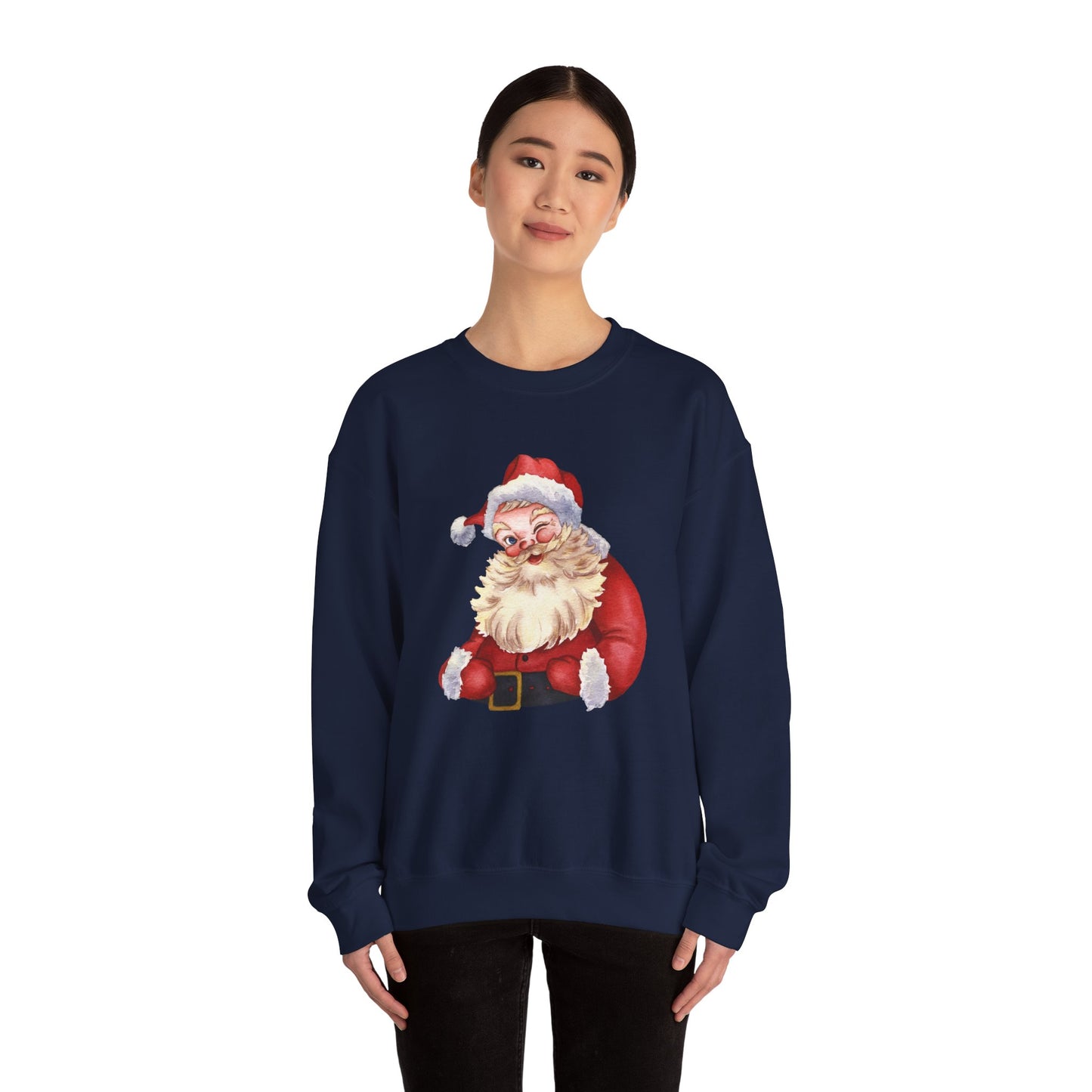 Unisex Heavy Blend Crewneck Sweatshirt Winking Santa π
β¨β€οΈ