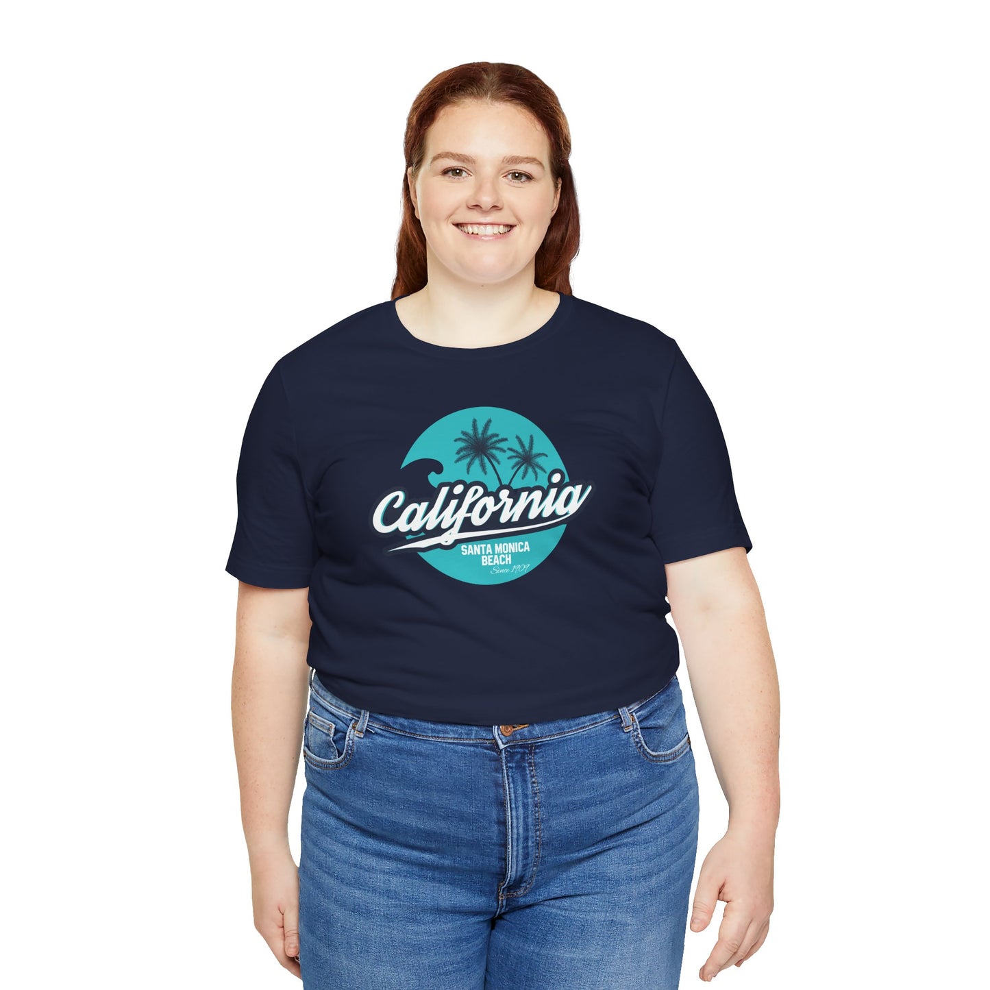 California Santa Monica Beach Unisex Jersey Short Sleeve Tee