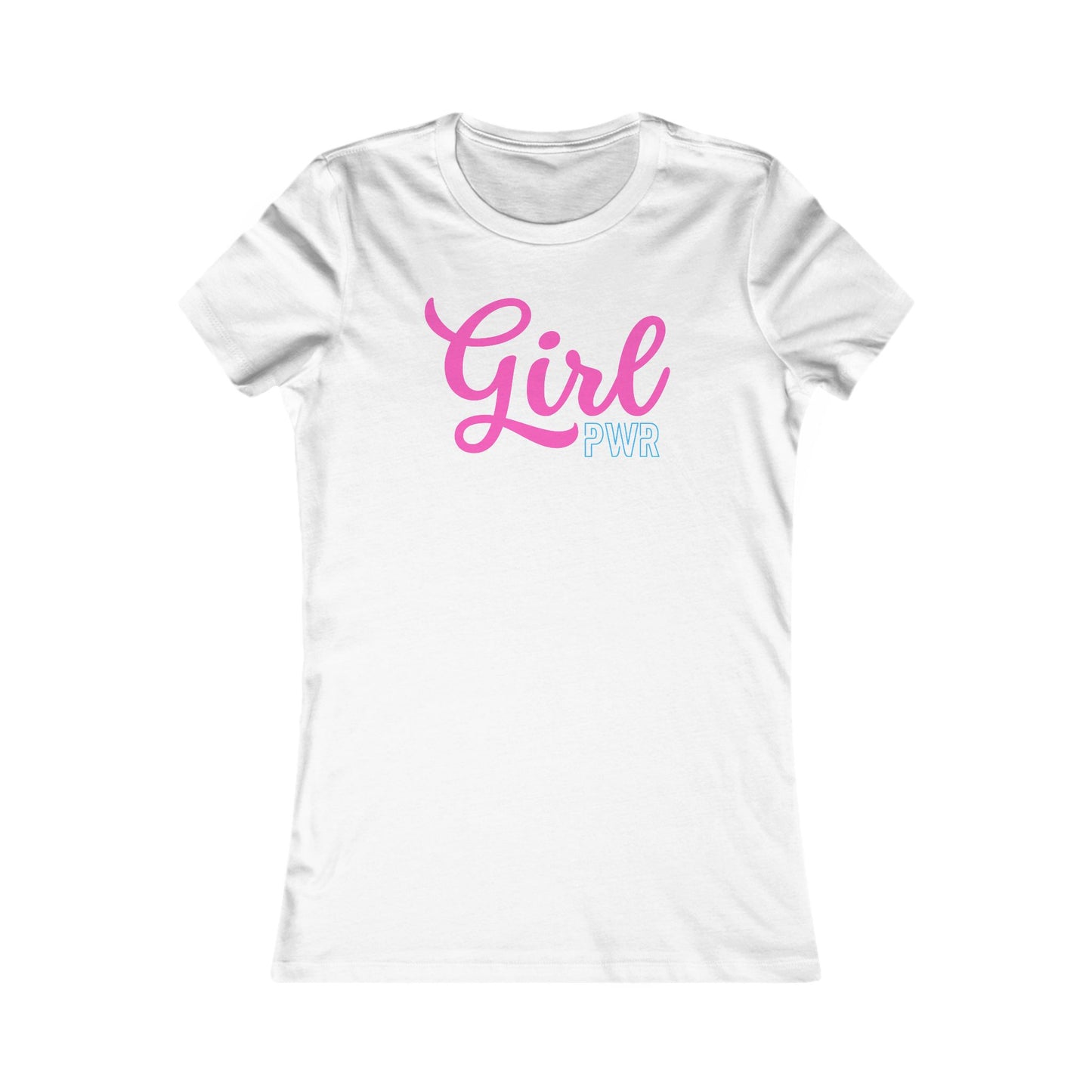 Girl Power in Pink & Neon Blue 💖💙✨ Women's Favorite T-Shirt