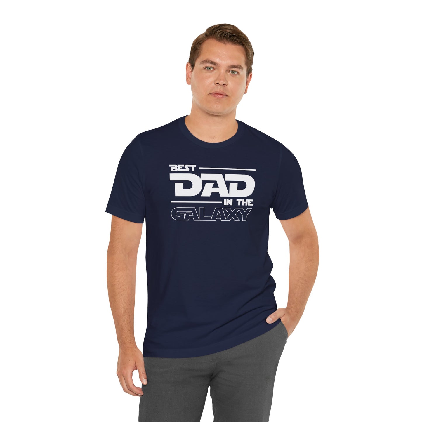 Best Dad In The Galaxy Men's Jersey Short Sleeve Tee