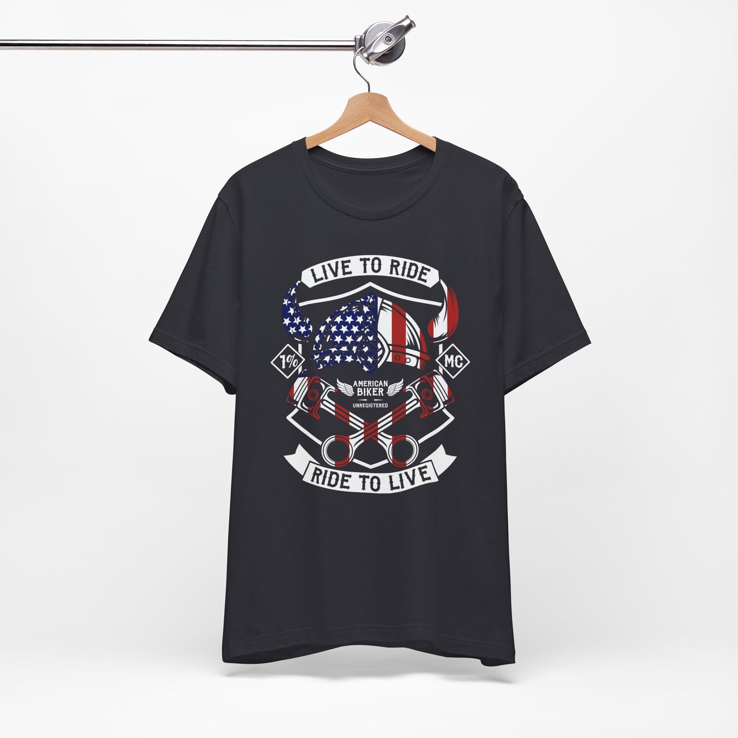Live To Ride Ride To Live 1% MC Unisex Jersey Short Sleeve Tee
