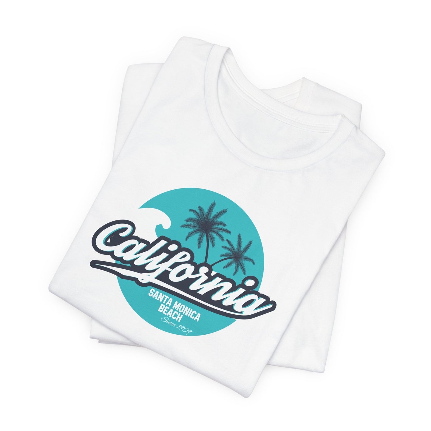 California Santa Monica Beach Unisex Jersey Short Sleeve Tee