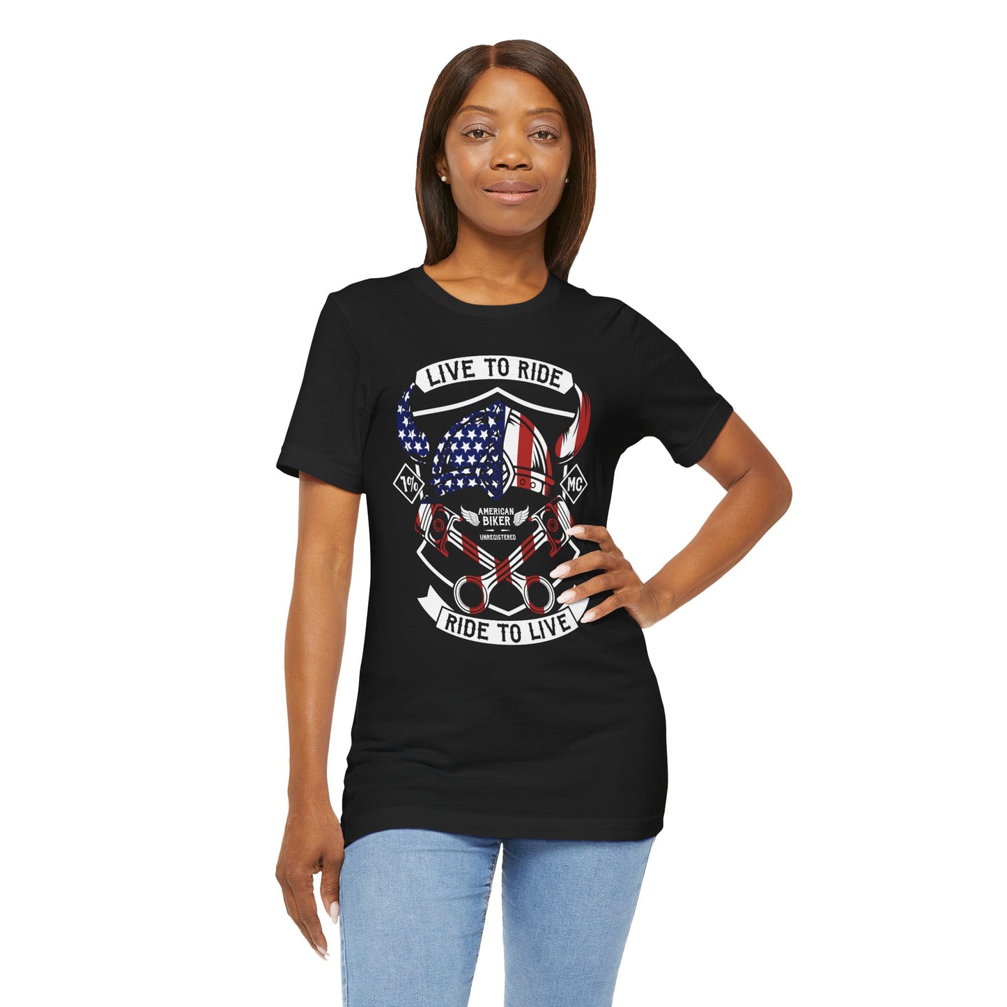 Live To Ride Ride To Live 1% MC Unisex Jersey Short Sleeve Tee