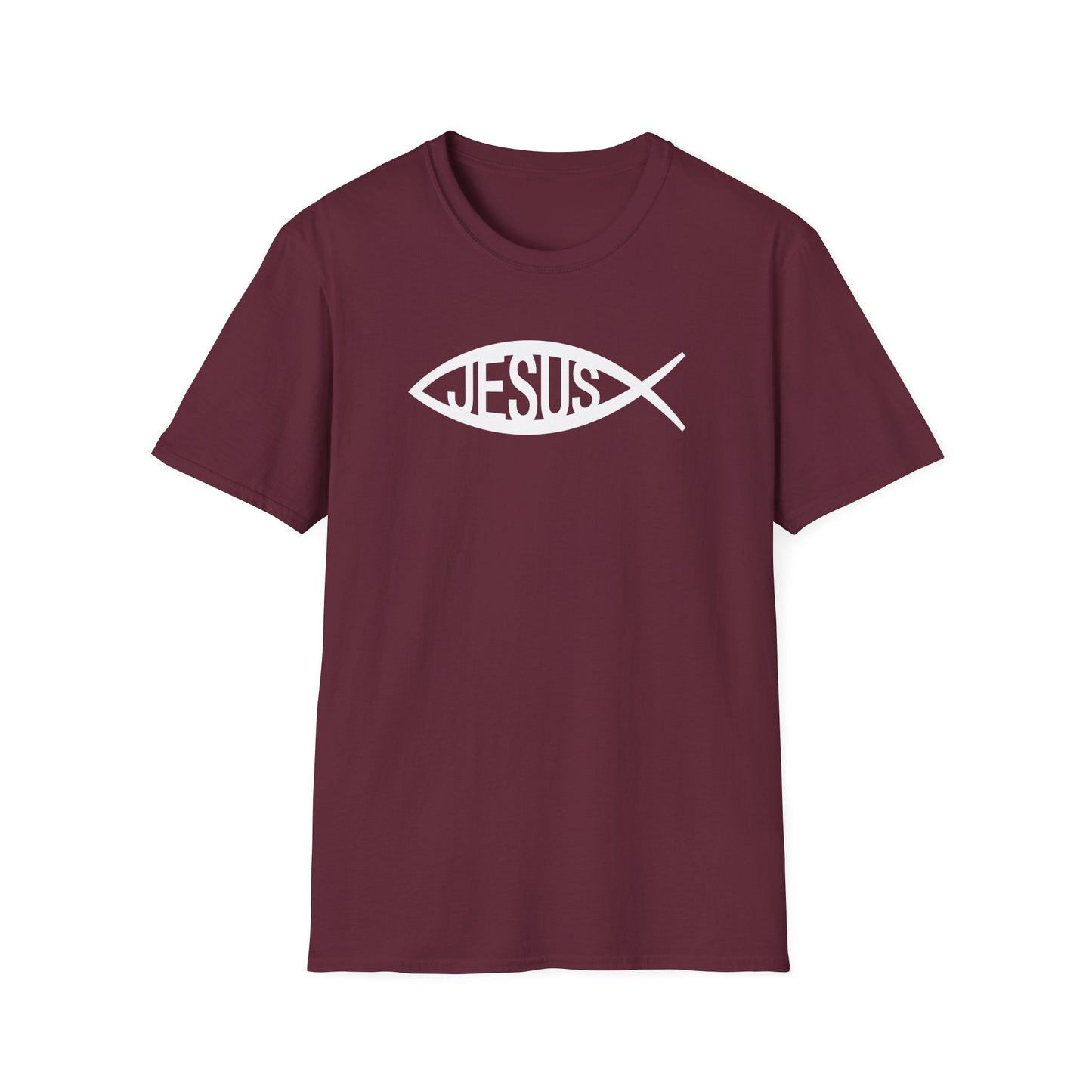Jesus Fish Ichthys Softstyle T-Shirt