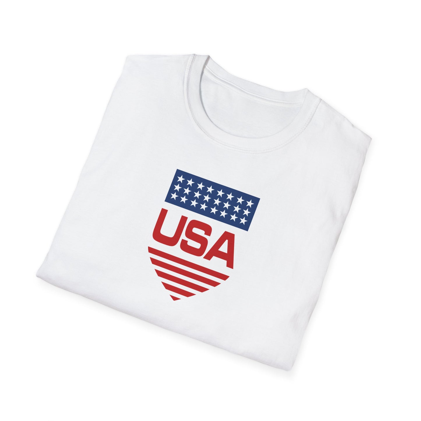 Patriotic Shield Unisex Softstyle T-Shirt
